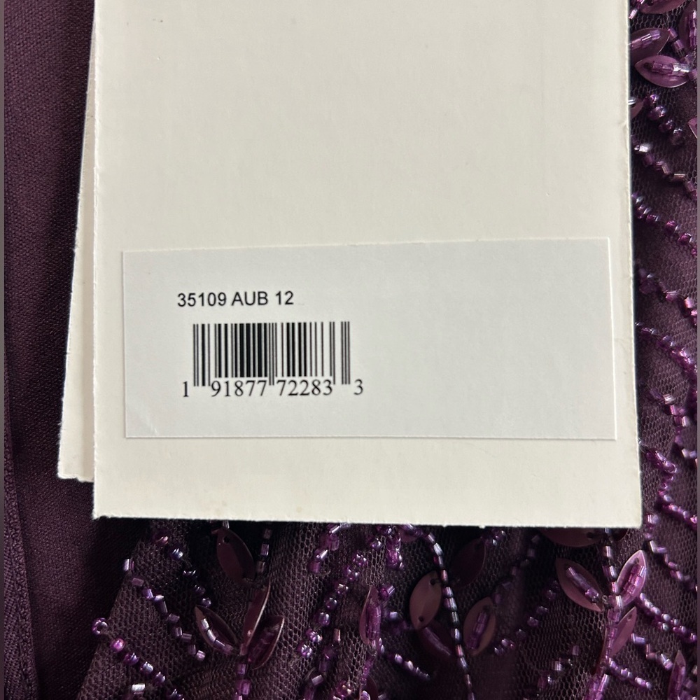 Mac Duggal 35109 NWT Embellished Flutter Sleeve Gown - Picture 7 of 14
